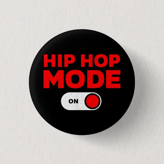 ヒップホップおもしろいデザイン女子男性へ90sヒップホップダン 缶バッジ (正面)