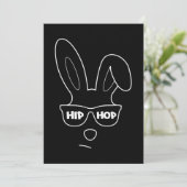 ヒップホップのイースターバニー サングラス イースターおもしろ シーズンカード (スタンド正面)