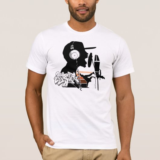 ヒップホップのコラージュ Tシャツ (正面)