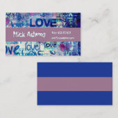 ヒップホップのダンサーまたは落書きの引出しの文字の記事 名刺 (正面/裏面)