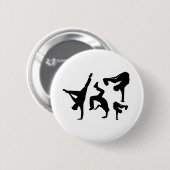 ヒップホップのダンサー 缶バッジ (正面&裏面)