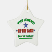 ヒップホップのダンスの伝説 セラミックオーナメント (右)
