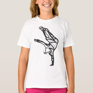 ヒップホップのダンスの信号器のティー(女の子) Tシャツ