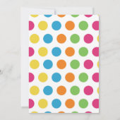 ヒップホップのダンスの誕生日のパーティの招待状の女の子 招待状 (裏面)