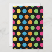 ヒップホップのダンスの誕生日のパーティの招待状の女の子 招待状 (裏面)