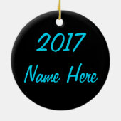 ヒップホップのチームオーナメントの磁器 セラミックオーナメント (裏面)