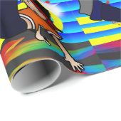 ヒップホップのブレイクダンスの子供 ラッピングペーパー (ロールコーナー)