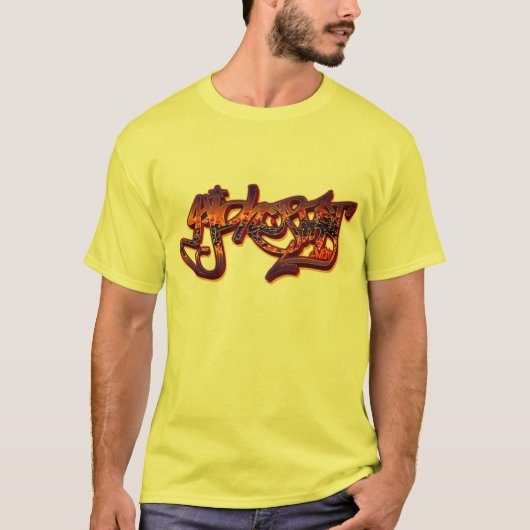 ヒップホップのロゴのワイシャツ Tシャツ (正面)