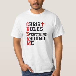 ヒップホップの刺激を受けたなキリスト教のティー Tシャツ