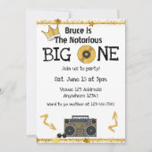 ヒップホップの大物Notorious BIGの1歳の誕生日 招待状 (正面)