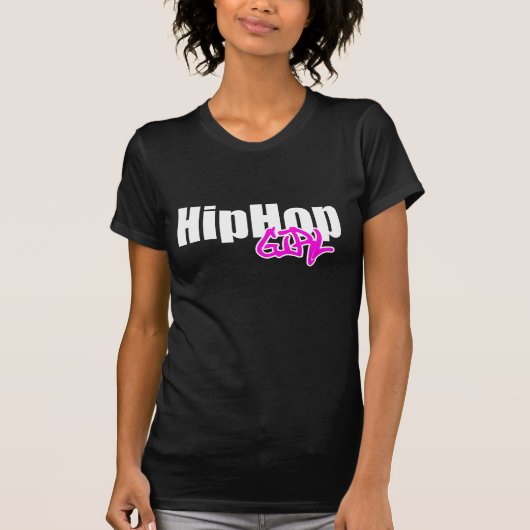 ヒップホップの女の子のTシャツ Tシャツ (正面)