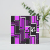 ヒップホップの招待-カスタマイズ 招待状 (スタンド正面)