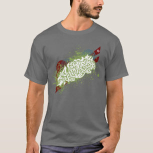 ヒップホップの落書き Tシャツ
