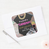 ヒップホップの裏返し赤ちゃんシャワーお気に入りシール スクエアシール (封筒)