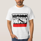 ヒップホップの頭がマイクを落とす Tシャツ (正面)