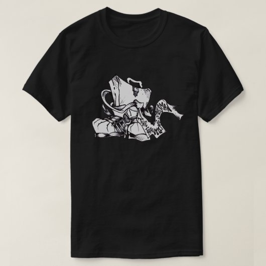 ヒップホップの黒いセールスマン Tシャツ (デザイン正面)