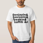 ヒップホップの４要素 Tシャツ (正面)