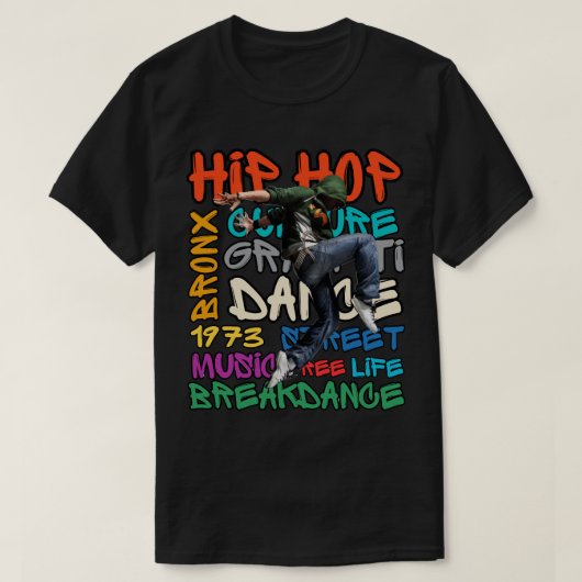 ヒップホップの50年史 Tシャツ (デザイン正面)