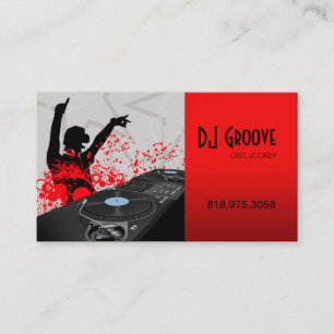 ヒップホップのDJのディスクジョッキー-音楽業界カード 名刺