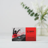 ヒップホップのDJのディスクジョッキー-音楽業界カード 名刺 (スタンド正面)