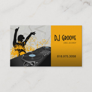 ヒップホップのDJのディスクジョッキー-音楽業界カード 名刺
