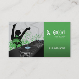 ヒップホップのDJのディスクジョッキー-音楽業界カード 名刺