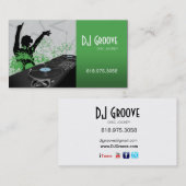 ヒップホップのDJのディスクジョッキー-音楽業界カード 名刺 (正面/裏面)