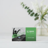 ヒップホップのDJのディスクジョッキー-音楽業界カード 名刺 (スタンド正面)