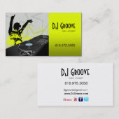 ヒップホップのDJのディスクジョッキー-音楽業界カード 名刺 (正面/裏面)
