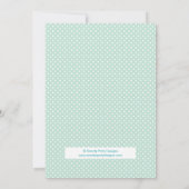 ヒップホップのHoorayバニーの男の子のベビーシャワーの招待状 招待状 (裏面)