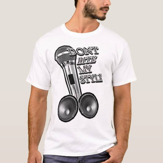 ヒップホップのTシャツをかまないで下さい Tシャツ (正面)