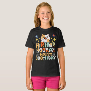 ヒップホップは学校Tシャツの100日目 Tシャツ