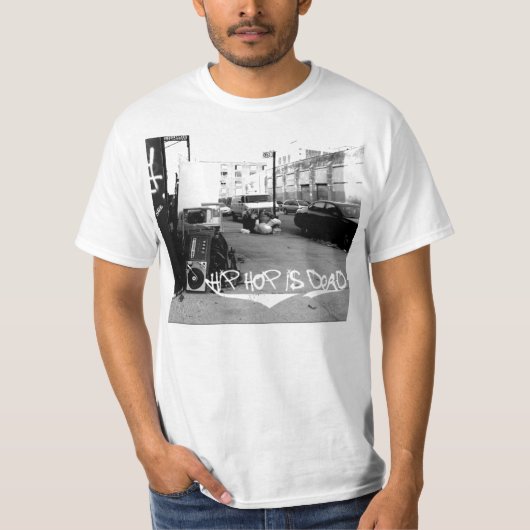 ヒップホップは死んでいます Tシャツ (正面)