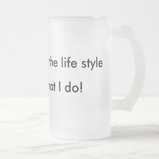 ヒップホップは、生活様式、叩く音、私がすることですです! フロストグラスビールジョッキ