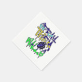 ヒップホップアーバングラフィティアーティストのタイポグラフィ通りW スタンダードカクテルナプキン (角)