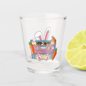 ヒップホップイースターバニーミステープ – レトロカセット ショットグラス (正面)