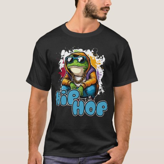 ヒップホップカエル Tシャツ (正面)