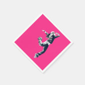 ヒップホップカッコいいダンサーアート スタンダードカクテルナプキン (角)