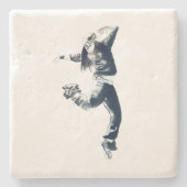 ヒップホップカッコいいダンサーアート ストーンコースター (正面)