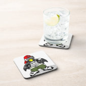 ヒップホップカッコいいペンギン コースター (右側)