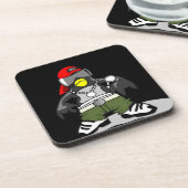 ヒップホップカッコいいペンギン コースター (左側)