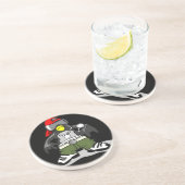 ヒップホップカッコいいペンギン コースター (側面)