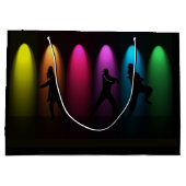 ヒップホップガール誕生日カスタムLG GB ラージペーパーバッグ (裏面)