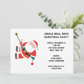 ヒップホップクリスマスホリデーパーティー招待状 招待状 (スタンド正面)
