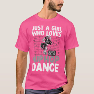 ヒップホップクールダンス芸術のための女性の女の子ヒップホップ値リスト Tシャツ