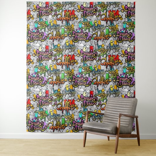 ヒップホップグラフィティタペストリー タペストリー (インサイチュ)