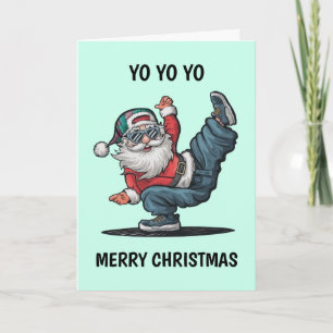 ヒップホップサンタクロースクリスマス カード