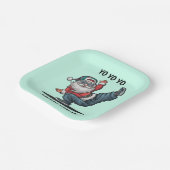 ヒップホップサンタクロース ペーパープレート (傾斜あり)