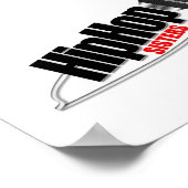 ヒップホップシスターロゴ ポスター (角)