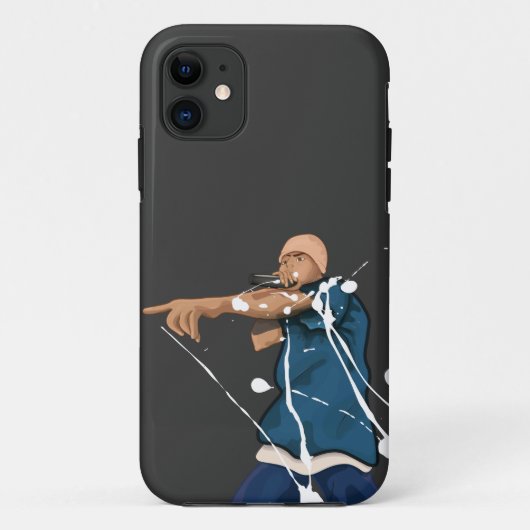 ヒップホップシンガー Case-Mate iPhoneケース (裏面)